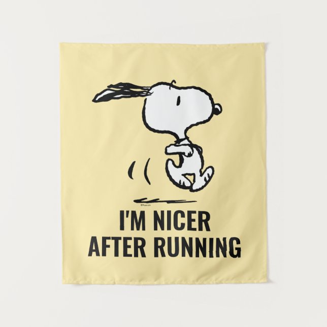 Tapete De Parede Amendoins | Snoopy Running (Frente)
