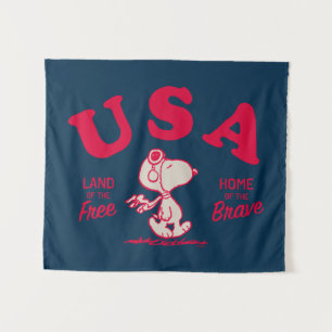 Tapete De Parede Amendoins   Snoopy USA Land of the Free