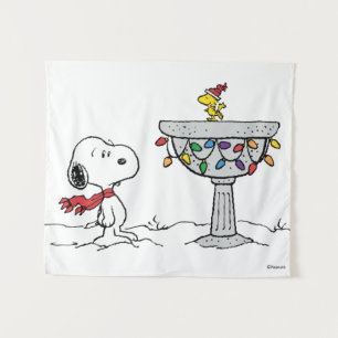Tapete De Parede Amendoins   Snoopy & Woodstock congelado