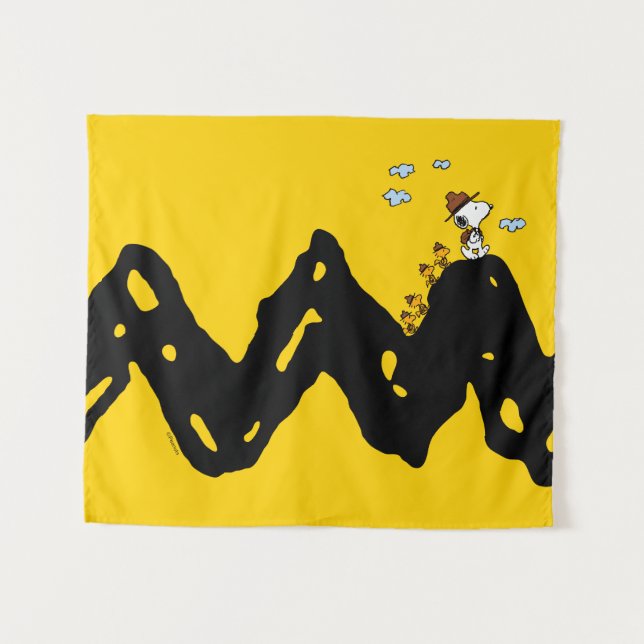 Tapete De Parede Amendoins | Snoopy & Woodstock Scout Troop Hike (Frente (Horizontal))