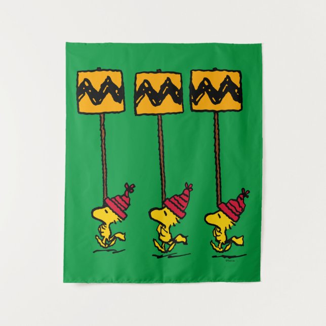 Tapete De Parede Amendoins | Woodstock & Friends Sign March (Frente)