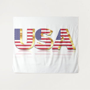 Tapete De Parede American Flag Tapestre EUA
