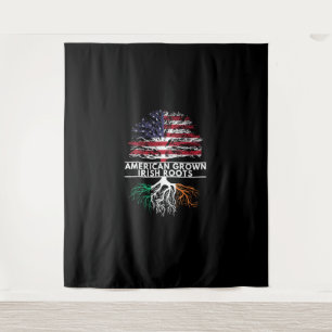 Tapete De Parede American Grown Irish Roots Flag Ireland RUA. PÁTRI