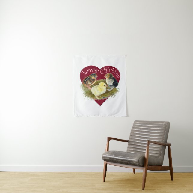 Tapete De Parede Amor de Franguinhas (In Situ)