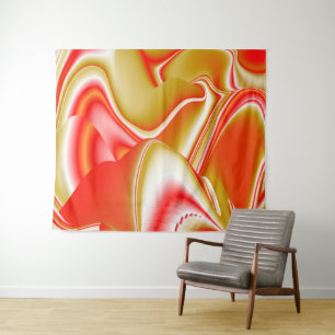 Tapete De Parede Amor e Abstrato 3D Rainbowart Dourado