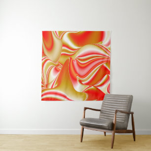 Tapete De Parede Amor e Abstrato 3D Rainbowart Dourado