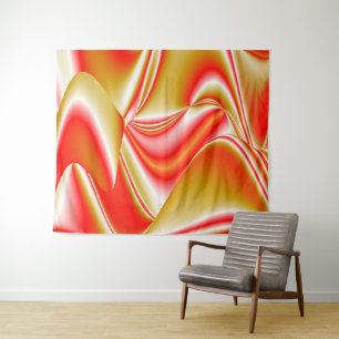 Tapete De Parede Amor e Abstrato 3D Rainbowart Dourado