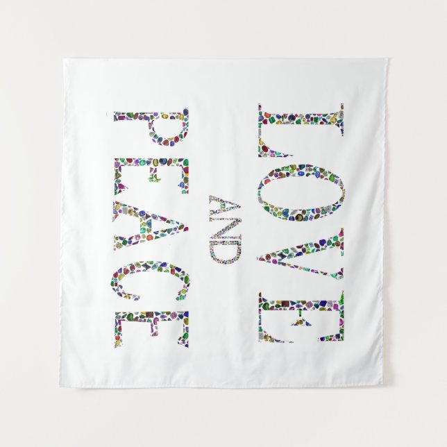 Tapete De Parede Amor e Paz (Frente (Horizontal))