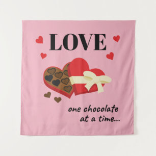 Tapete De Parede Amor Um Chocolate por Vez Engraçado