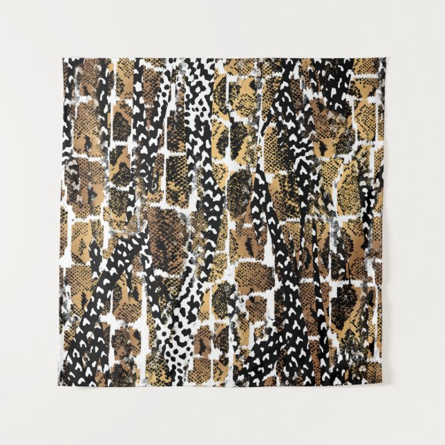 Tapete De Parede An abstract design that transforms an animal skin (Frente)