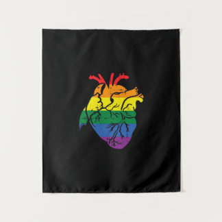 Tapete De Parede Anatomical Heart LGBT_