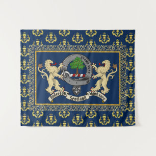 Tapete De Parede Anderson Clan Crachá & Motto com Leões