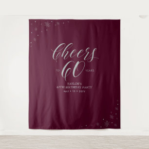 Tapete De Parede Anima-se a 60 anos Silver e Festa de aniversário V
