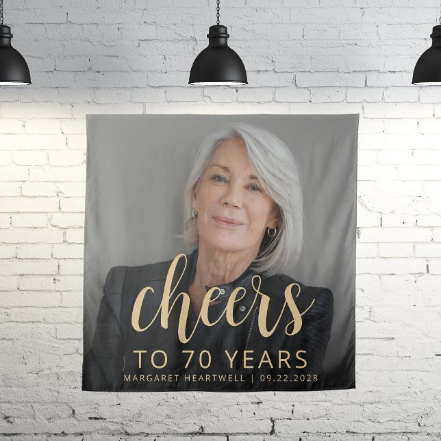 Tapete De Parede Animações Douradas de Script de Foto de 70 Festa d (Criador carregado)