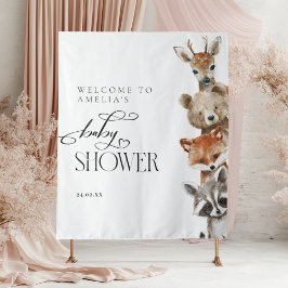 Tapete De Parede Animais das florestas Chá de fraldas neutro modern