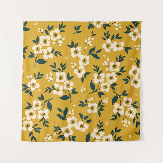 Tapete De Parede Animais florestais, máscaras, padrão de vírus. (Frente)