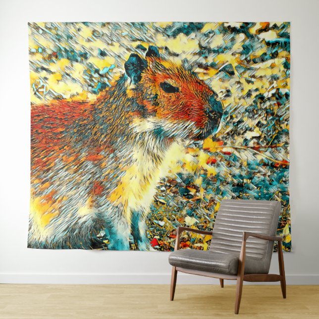Tapete De Parede AnimalArt_Capybara_003 (In Situ (Horizontal))