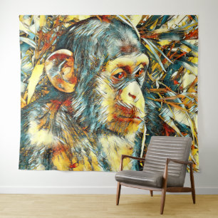 Tapete De Parede AnimalArt_Chimpanzee_012