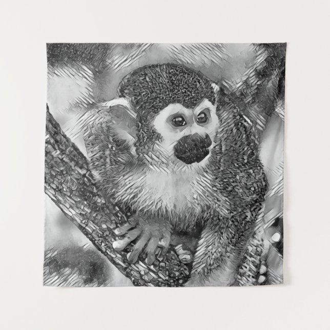 Tapete De Parede AnimalArtBW_Mackey_002 (Frente)