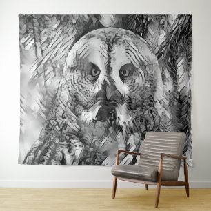 Tapete De Parede AnimalArtBW_Owl_001