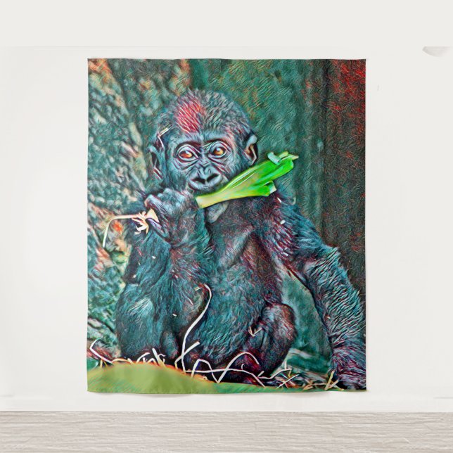 Tapete De Parede AnimalMix_Gorilla_005 (Frente)