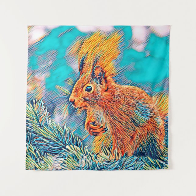 Tapete De Parede AnimalMix_Squirrel_001 (Frente)