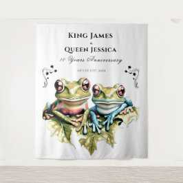 Tapete De Parede Aniversário de 10 Anos de Casamento Jardim Festa C