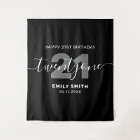 Aniversário de 21 anos de Elegante Moderno