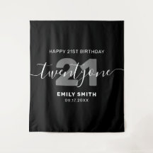 Aniversário de 21 anos Moderno e Elegante