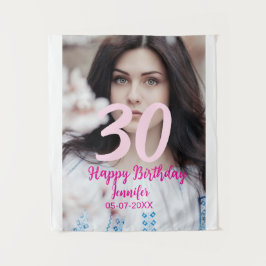 Tapete De Parede aniversário de 30 anos adicionar nome data ano fot