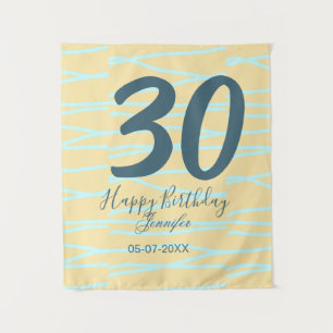 Tapete De Parede aniversário de 30 anos adicione nome data ano amar