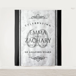 Tapete De Parede Aniversário de Casamento do Elegante 60º Diamond