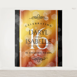 Tapete De Parede Aniversário de Casamento Topaz do Ouro 16