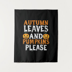 Tapete De Parede Aniversário de Halloween com Folhas de Outono e Ab