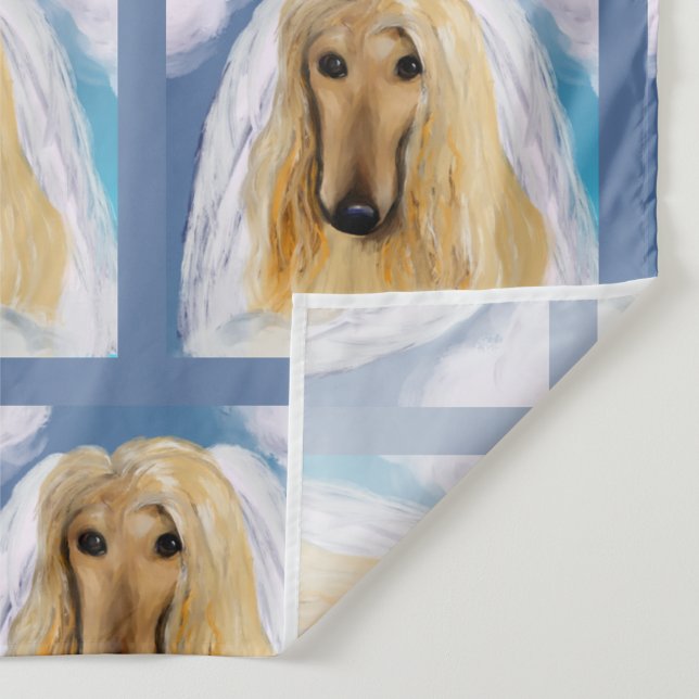Tapete De Parede Anjo Afghan Hound       (Detalhe)