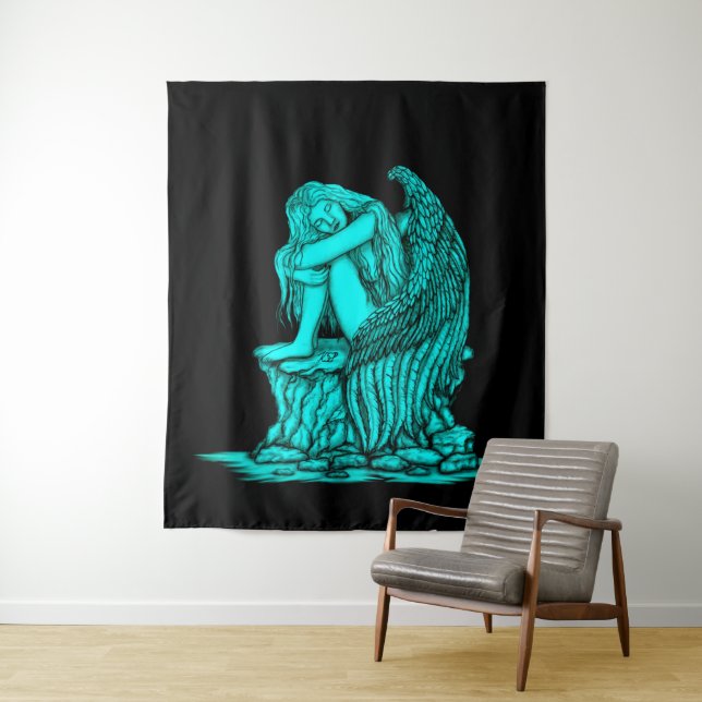 Tapete De Parede Anjo dormindo na pedra (In Situ)