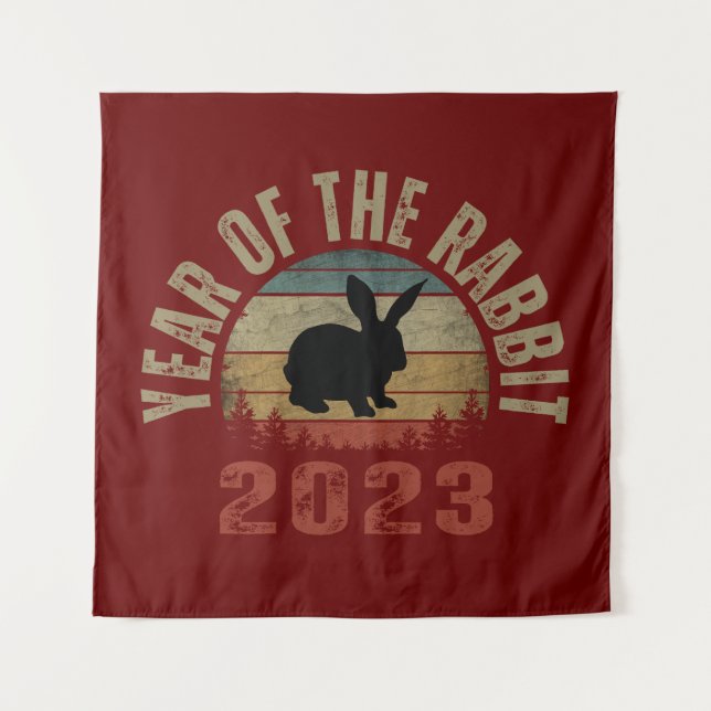 TAPETE DE PAREDE ANO DO COELHO 2023 (Frente)