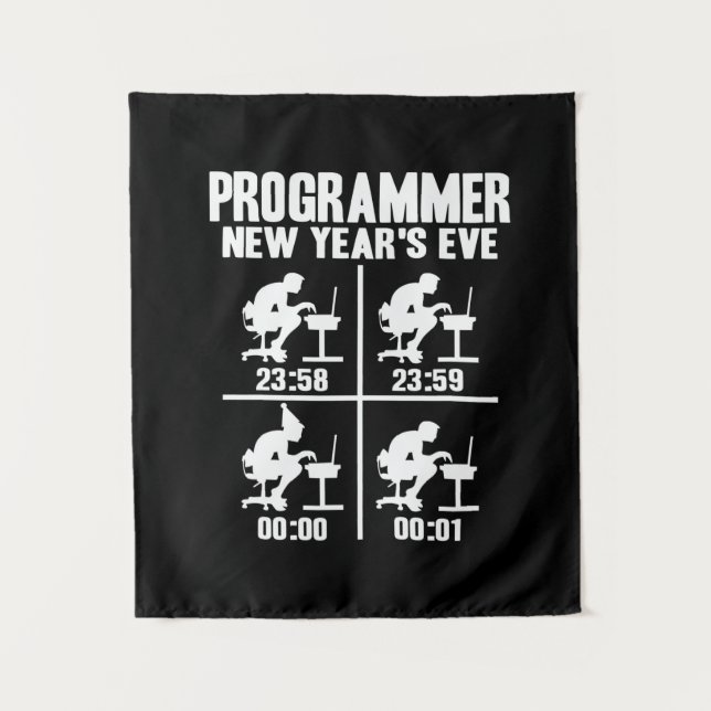 Tapete De Parede Ano Novo do Programador (Frente)
