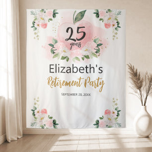 Tapete De Parede Antecedentes da Apple Floral Teacher Retirement Pa