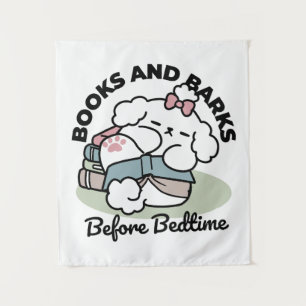 Tapete De Parede Antes da hora de dormir com o meu pai - livro e cã