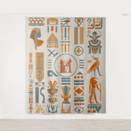 Tapete De Parede Antigos Hieróglifos Egípcios Tapestrais