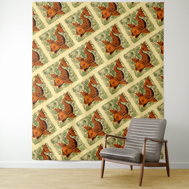 Tapete De Parede Antiguidade de Peixe Azulejo Antigo (In Situ)