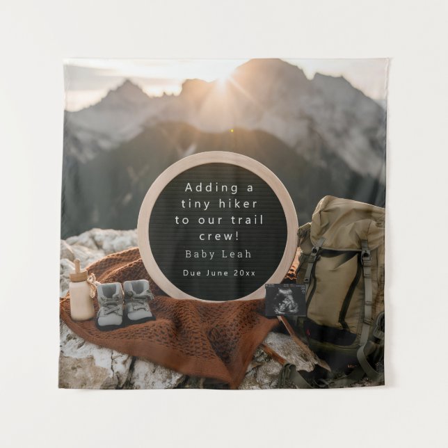 Tapete De Parede Anunciamento de Gravidez Pensada (Frente)