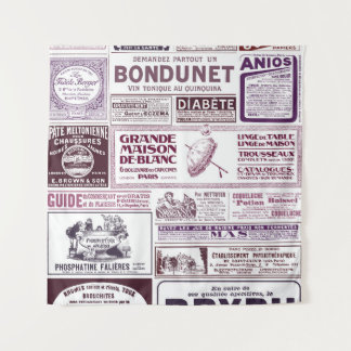 Tapete De Parede Anúncios em jornais franceses Vintage 1910