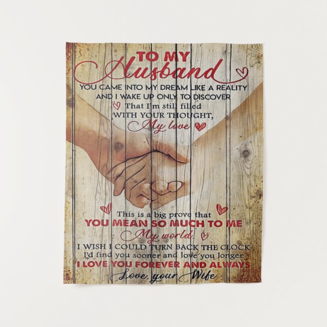 Tapete De Parede Ao Meu Marido Presente | Novo declive | (Frente)