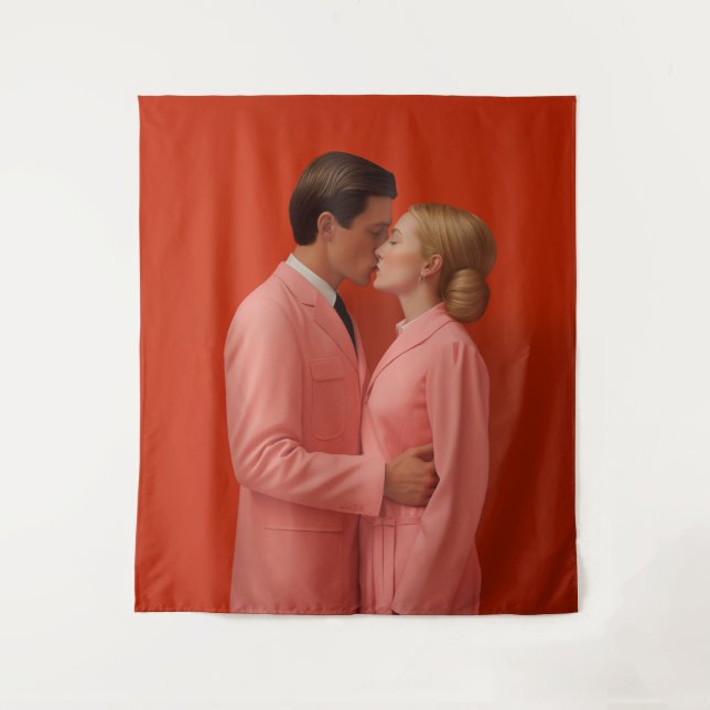 Tapete De Parede Apaixonado Em Vermelho (Frente)