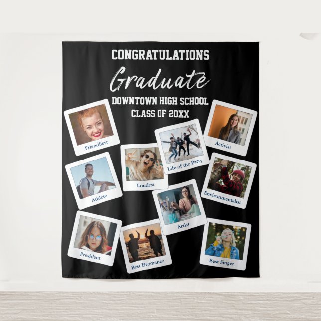 Tapete De Parede Apelidos da Escola de Fotografias do Formando Bran (Frente)