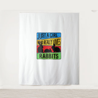 Tapete De Parede Apenas Uma Garota Que Ama Coelhos