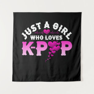 Tapete De Parede Apenas Uma Menina Que Ama KPop De Coração Dedo K