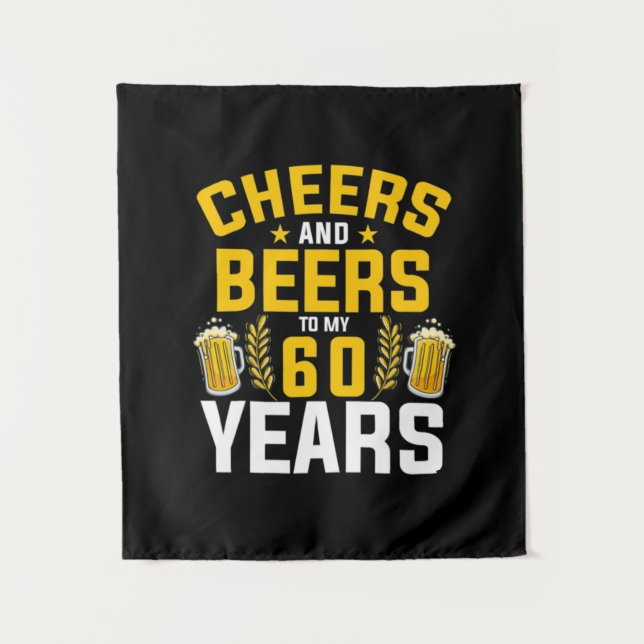 Tapete De Parede Aplaudindo Bebedor de Cerveja E Cervejas Para o Me (Frente)